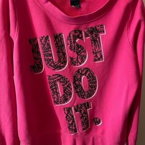 NIKE Sweatshirt Pink Size XL